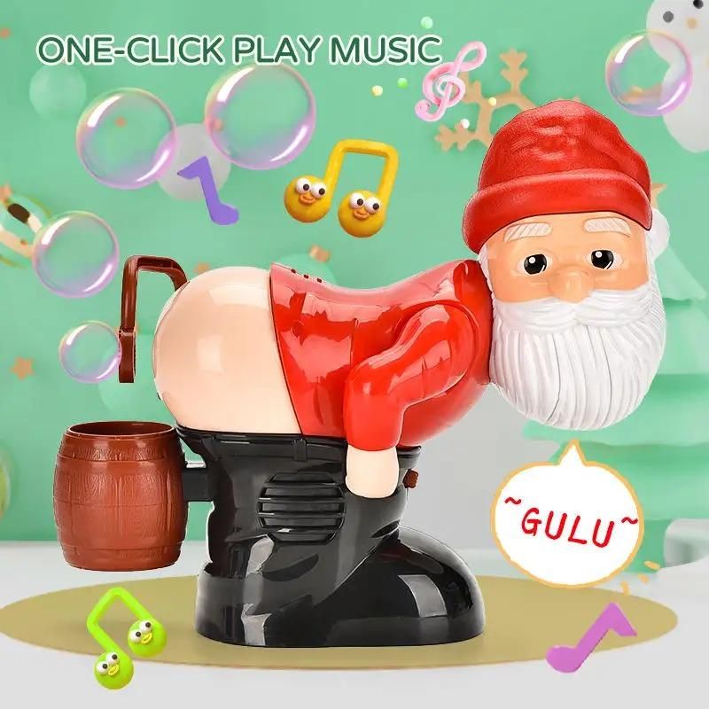 Bubble Blowing Santa Flashing Lights and Music Toy